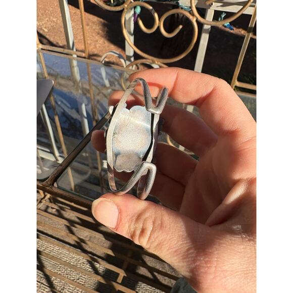 Artisan Sterling Silver Navajo Bracelet Genuine 1940’s Vintage - Picture 2 of 10